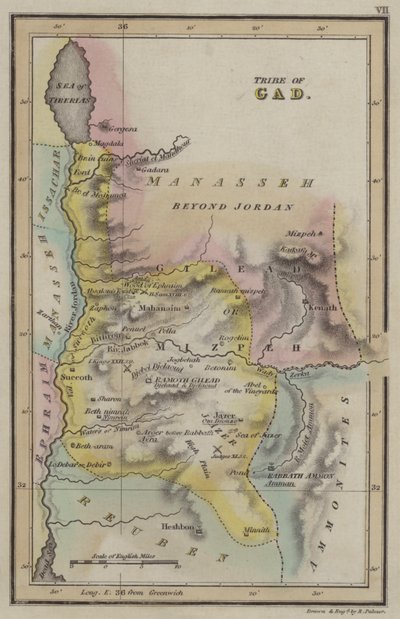 Stamm Gad (farbige Gravur) von English School