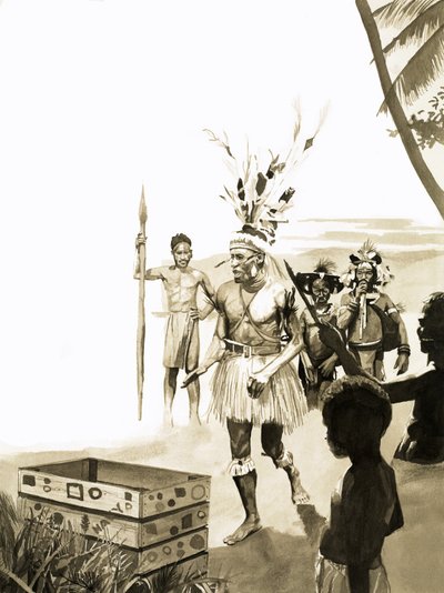 Új-Guinea törzsei alkotó: English School