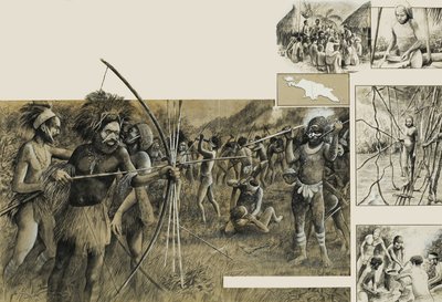 Új-Guinea törzsei alkotó: English School