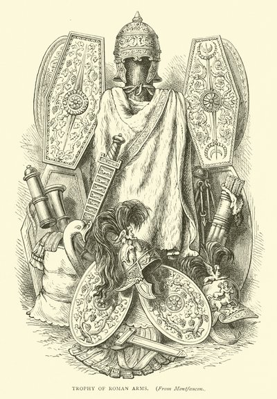 Római fegyverek trófeája alkotó: English School