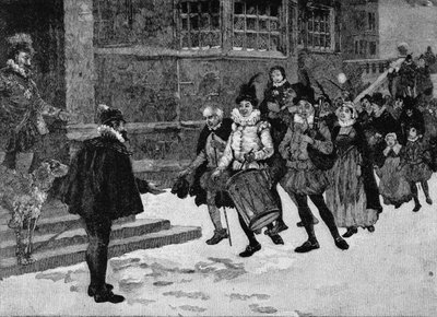 Tudor Wassailing alkotó: English School