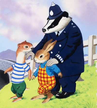 Tufty és rendőr borz alkotó: English School