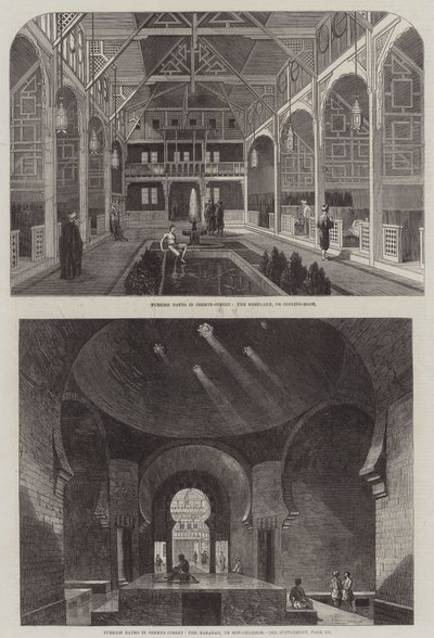 Törökfürdő a Jermyn utcában (metszet) alkotó: English School