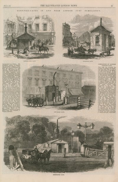 Lebontották a Turnpike Gates-t Londonban és környékén alkotó: English School
