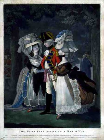 Két közlegény megtámad egy háborús embert, kocsma. szerző: Carington Bowles (fl.1744-93) alkotó: English School