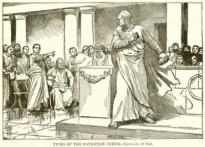A patrícius rend típusai. - Catilina Baynél alkotó: English School