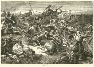 Uhlán támadás, 1870. október alkotó: English School