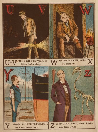 Unteraufseher, Wächter, Yachtbauer, Zoologe von English School