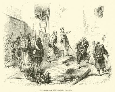 Rejtett csapatok feltárása, 1871. január alkotó: English School