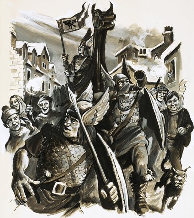 Azonosítatlan viking ünnepség alkotó: English School
