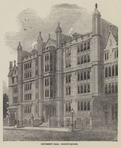 Egyetemi terem, Gordon-tér (metszet) alkotó: English School