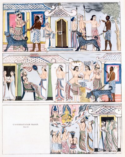 Usseeratanam Rajah, I. rész, a The History and Doctrine of Buddhism by Edward Upham, 1829 (lásd még: 414250) alkotó: English School