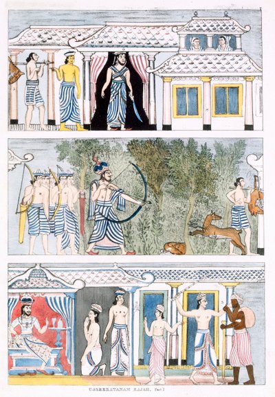 Usseeratanam Rajah, I. rész, a The History and Doctrine of Buddhism by Edward Upham, 1829 (lásd még: 414248) alkotó: English School