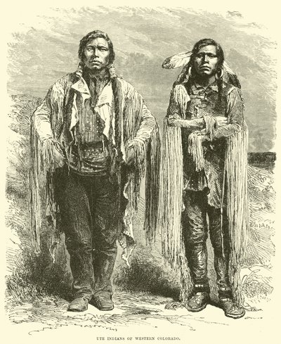 Ute indiánok Nyugat-Coloradoból alkotó: English School