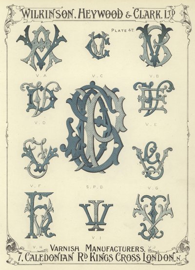 VA, VC, VB, VD, SPD, VE, VF, VG, VH, VI, VJ alkotó: English School