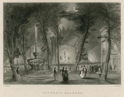 Vauxhall Gardens, London alkotó: English School