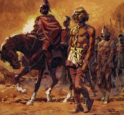 Vercingetorix felöltötte legszebb páncélját, és megadta magát alkotó: English School