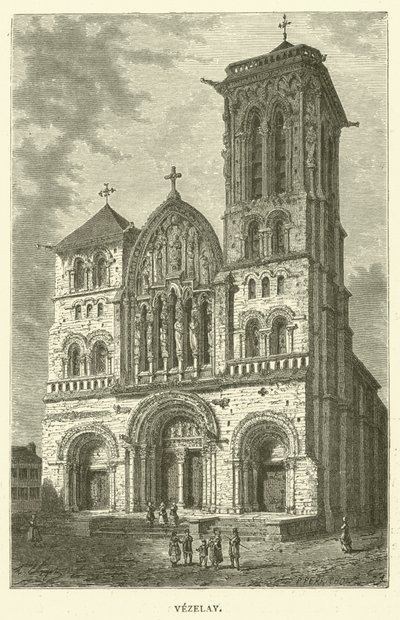 Vezelay (metszet) alkotó: English School
