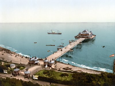 Victoria Pier, Folkestone (kézzel színezett fotó) alkotó: English School