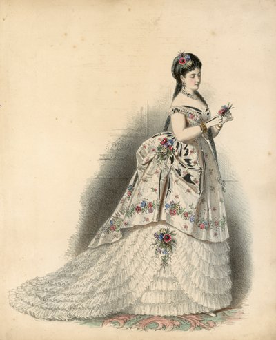 Viktoriánus divatlap (színes gravírozás) alkotó: English School