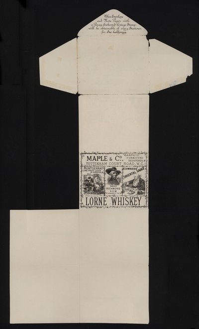 Viktorianische Halfpenny-Poststationery von English School