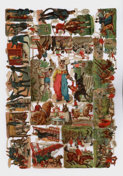 Viktoriánus hulladékok (chromolitho) alkotó: English School
