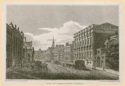Kilátás a Parlament utcában alkotó: English School