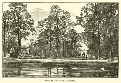 Kilátás a parkban, Brüsszelben alkotó: English School