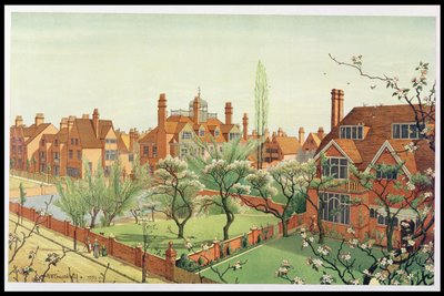 Kilátás a Bedford Parkra, 1882 alkotó: English School
