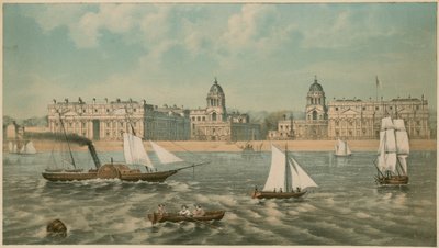 Kilátás a londoni Greenwich Kórházra alkotó: English School