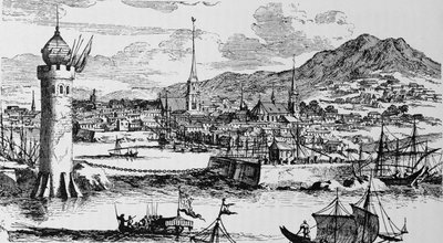 Havanna képe, „Amerika narratív és kritikai története”, szerkesztette: Justin Winsor, London, 1886 alkotó: English School