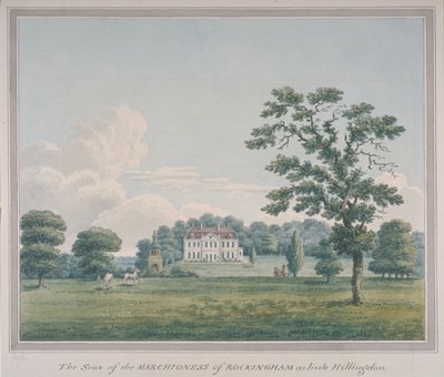 Kilátás a Hillingdon-házra, 1820 körül (wc papíron) alkotó: English School