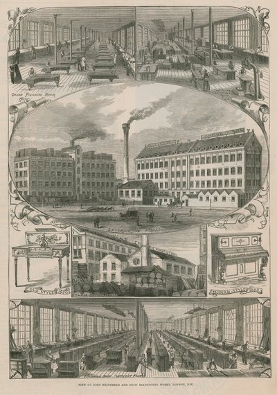 John Brinsmead and Sons pianoforte műveinek megtekintése alkotó: English School