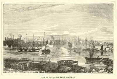 Liverpool kilátása Seacombe-ból alkotó: English School