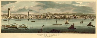 Kilátás Londonra az Adelphi felől alkotó: English School