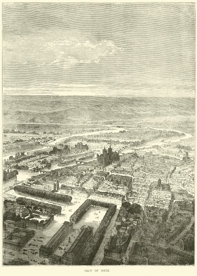 Metz látképe, 1870. október alkotó: English School