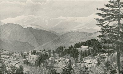 Simla kilátása, az indiai kormány nyári főhadiszállása alkotó: English School