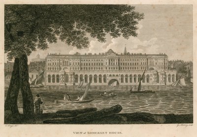 Kilátás a Somerset House-ra, The Strand, London alkotó: English School