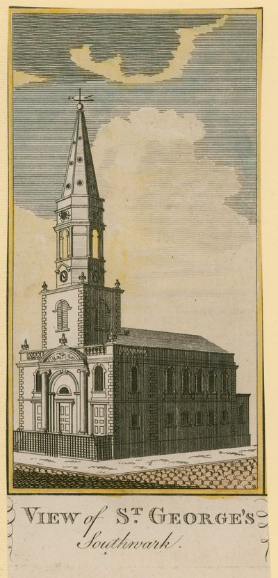 Kilátás St Georges-ra, Southwark alkotó: English School