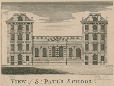 Kilátás a St Pauls Iskolára alkotó: English School
