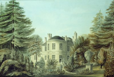 Kilátás egy tizennyolcadik századi villára, 1790 körül (wc papíron) alkotó: English School