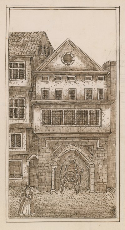 Kilátás a St Pauls északi kapujára alkotó: English School