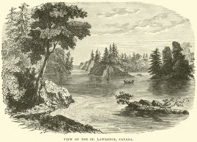Kilátás a Szent Lőrinc-re, Kanada alkotó: English School