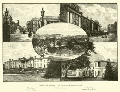 Kilátás Dublinban alkotó: English School