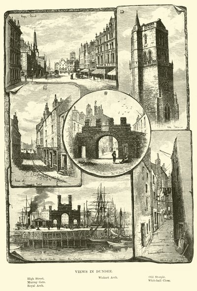 Kilátás Dundee-ban alkotó: English School