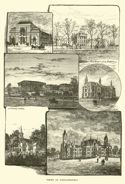 Kilátások Philadelphiában alkotó: English School