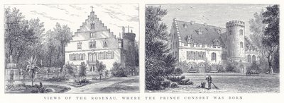 Kilátás a Rosenau-ra, ahol a Prince Consort született alkotó: English School