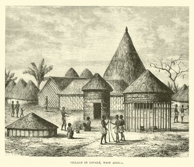 Falu Lovale-ban, Nyugat-Afrikában alkotó: English School