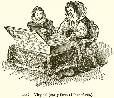 Virginal (a Planoforte korai formája) alkotó: English School
