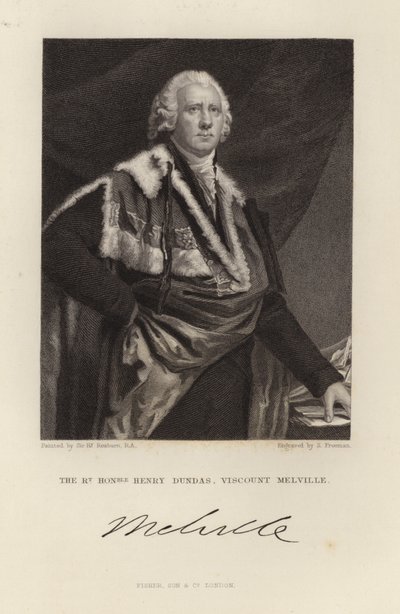 Melville vikomt alkotó: English School